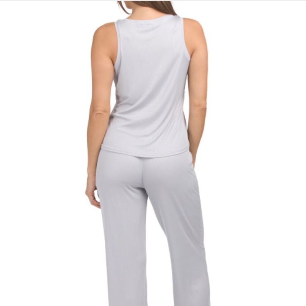 NWT NICOLE MILLER Green High Neck Tank and Pockets Pull on Pants Set Size - Picture 3 of 12